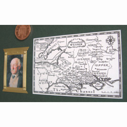 Thomas Hardy and a Wessex map
